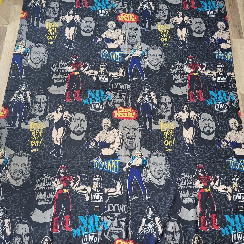 1998 Hulk Hogan Wrestling Themed Bedding Set Bedsheets READ DESCRIPTION